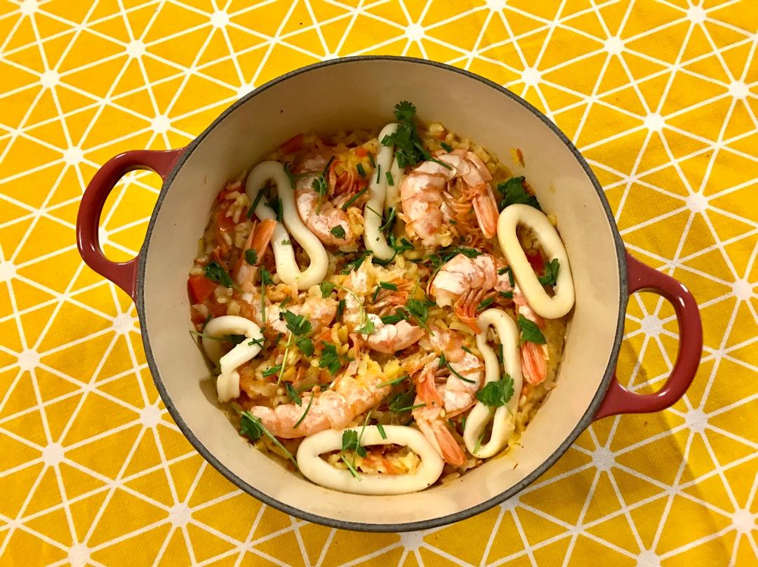 【曼食慢语】Seafood Paella 西班牙海鲜饭