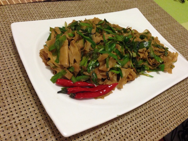 韭菜豆腐皮