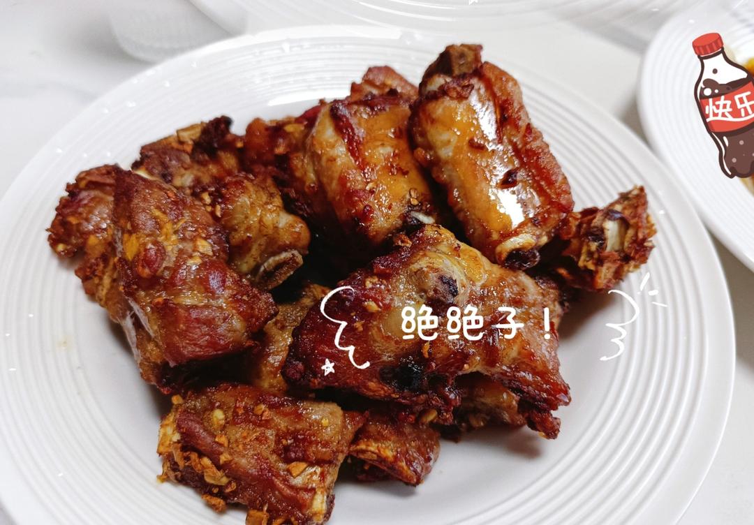 空气炸锅蒜香排骨，巨香巨好吃，简单易操作