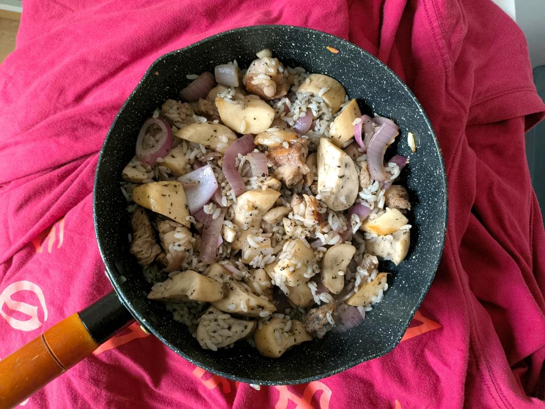 黑椒汁杏鲍菇炒牛肉