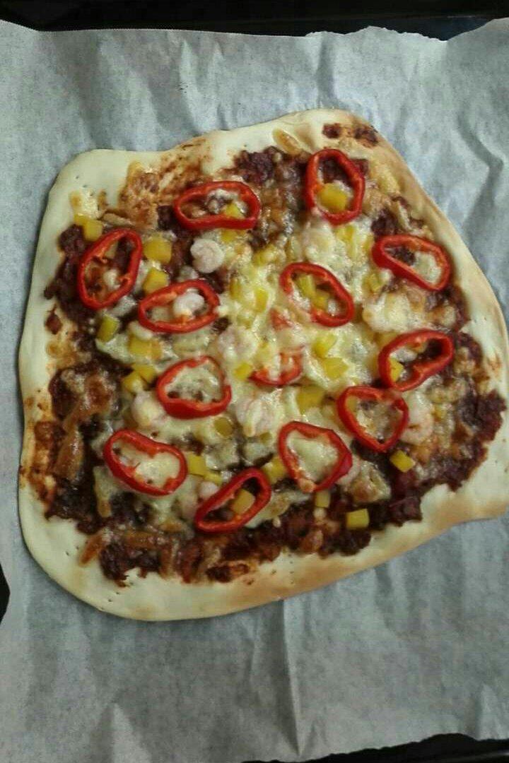 萨拉米薄底披萨 Salami Pizza