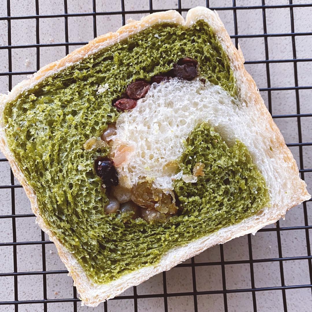 蜜豆抹茶心形吐司