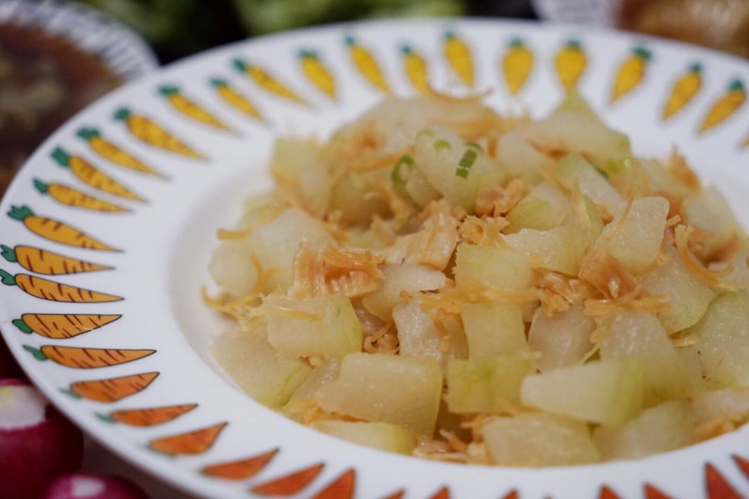 烟影斜阳做的干贝烧冬瓜