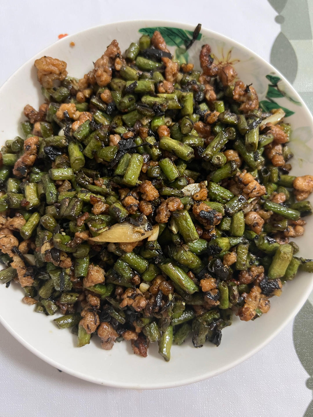 干煸榄菜肉末豆角