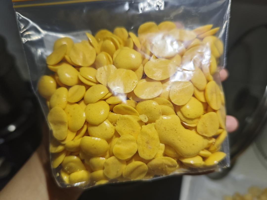 入口即化火龙果蛋黄溶豆《六个月以上婴幼儿辅食零食》果蔬溶豆！无淀粉无糖简单配方  更新