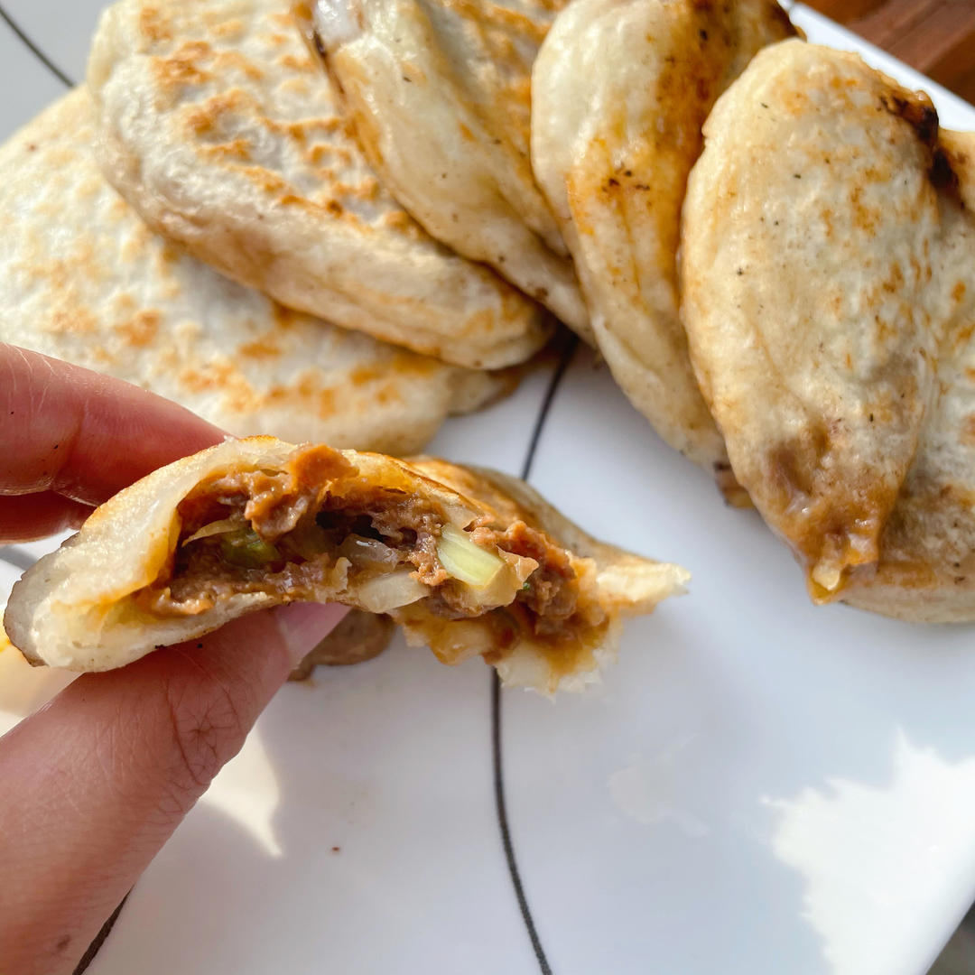 超喧软的馅饼，冷了也不会变硬，全程不用揉面