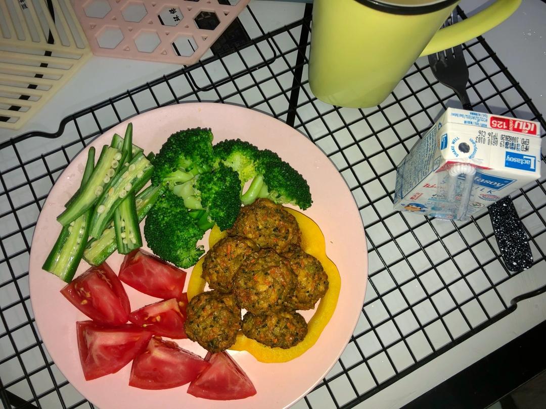 烤豆腐丸子【无糖无油无面粉减脂】