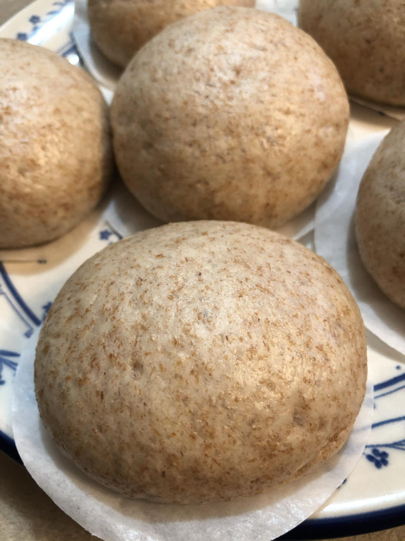 一次发酵，比面包还好吃的全麦馒头