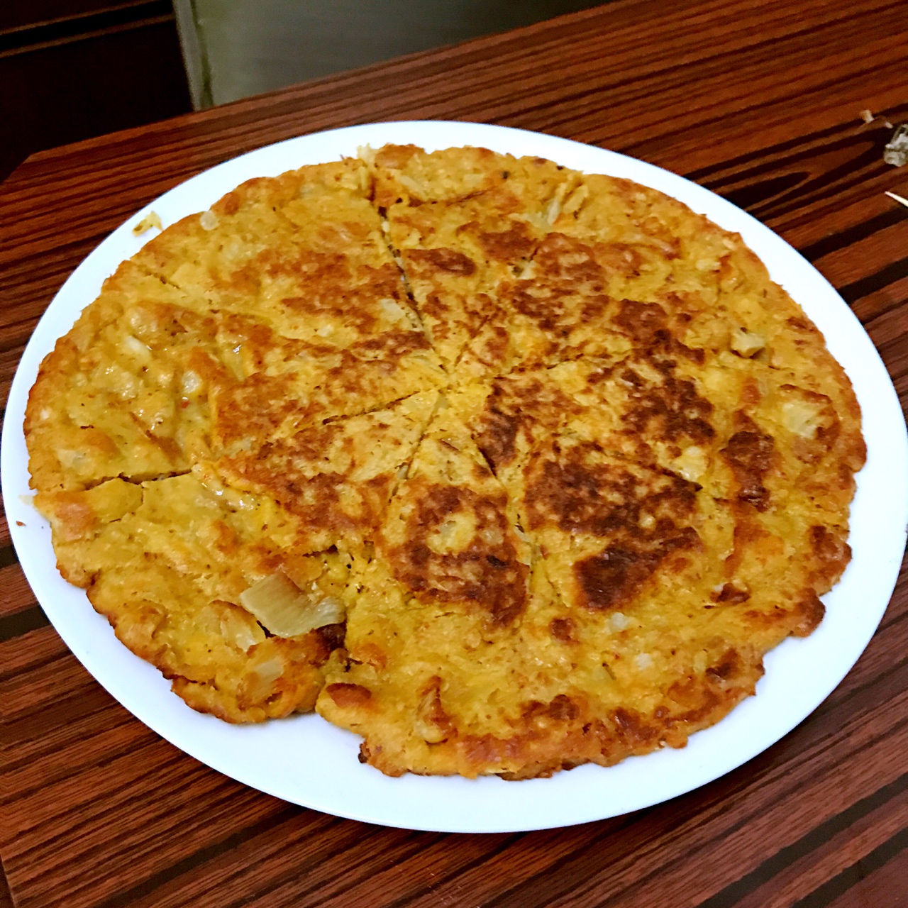 韩式泡菜饼（加金枪鱼版）的做法 步骤6
