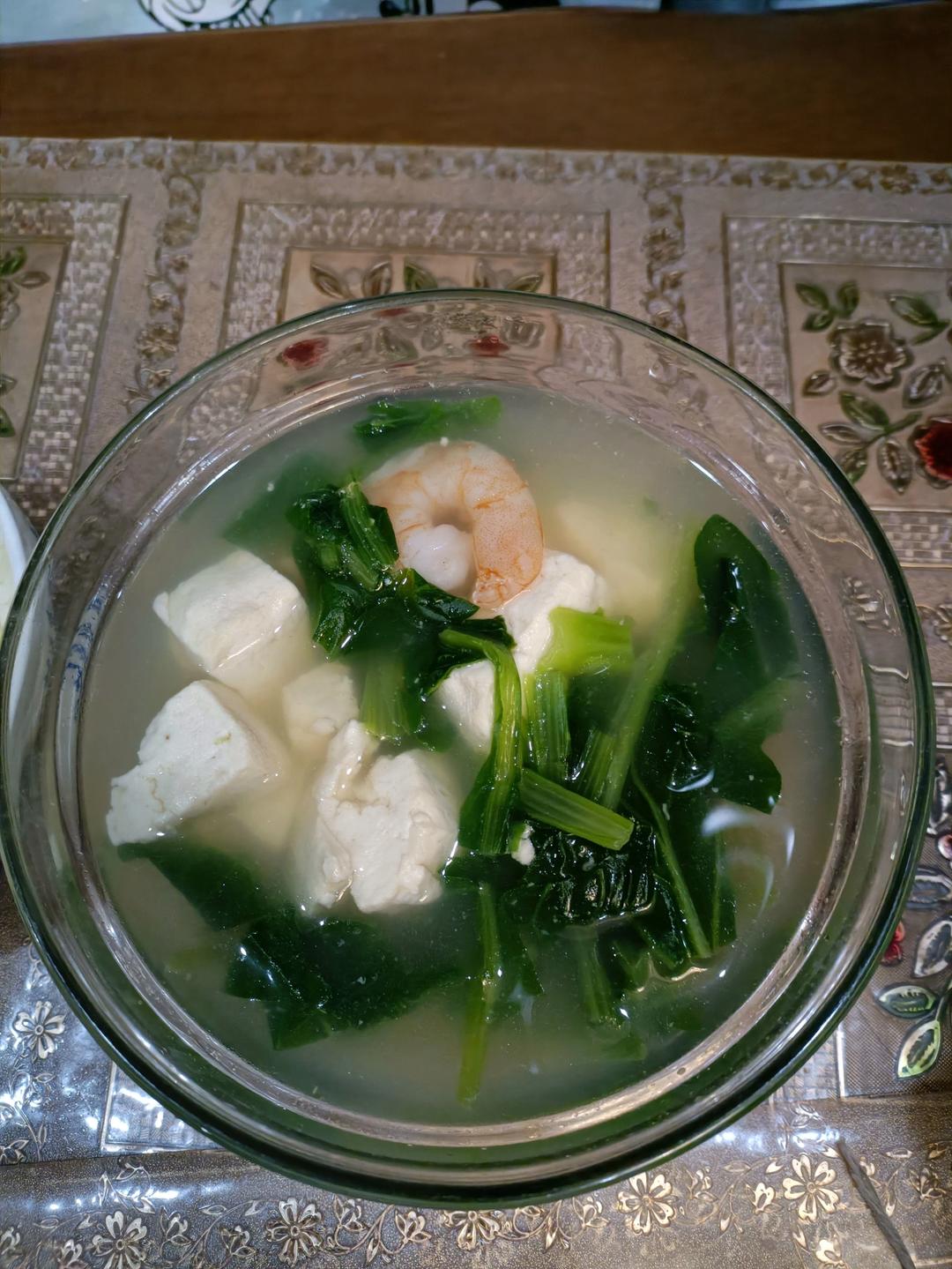 小白菜豆腐汤