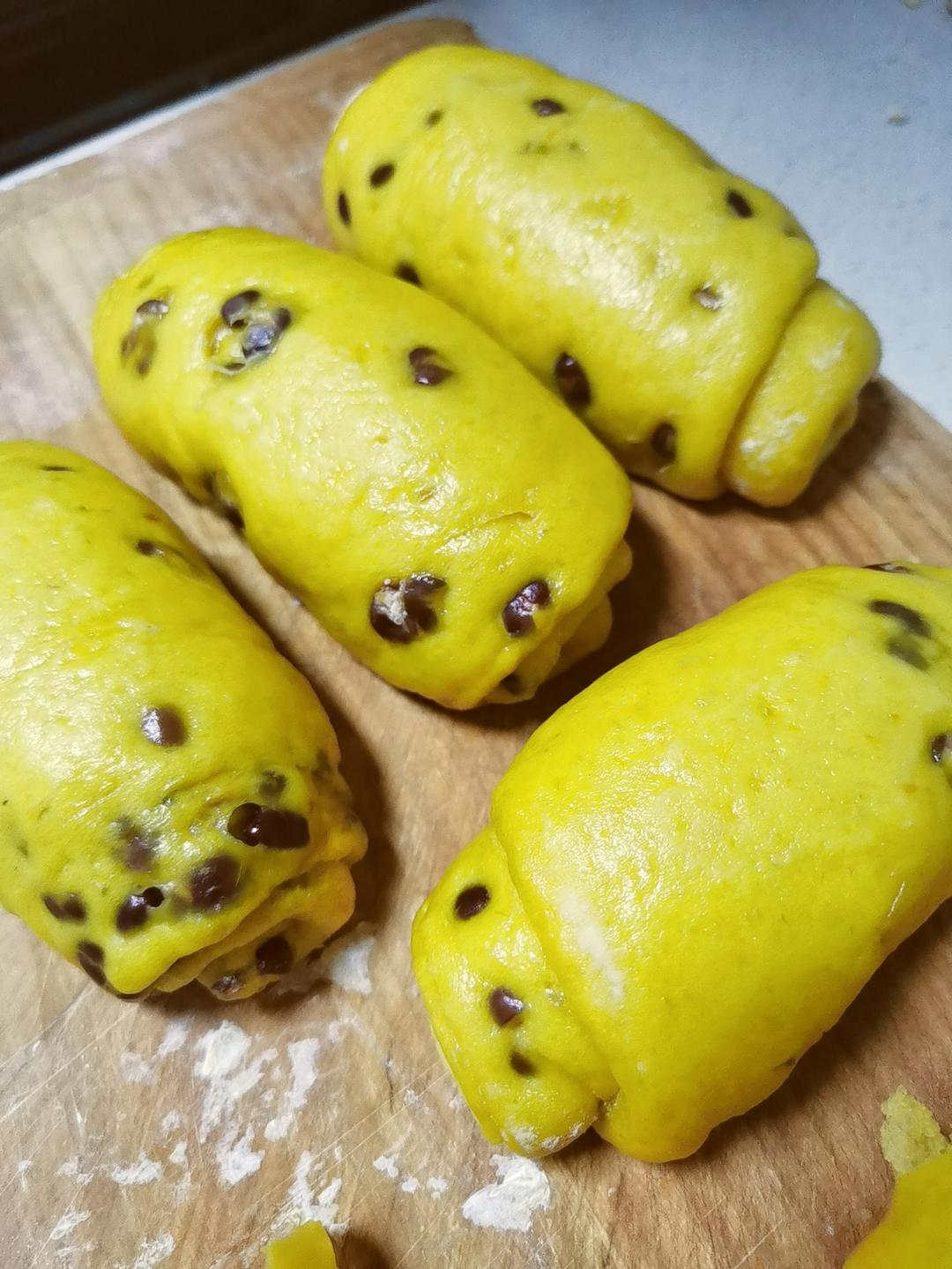 美味南瓜红豆卷，好看又好吃