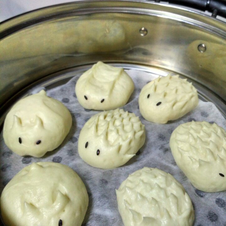 自制无油奶黄包