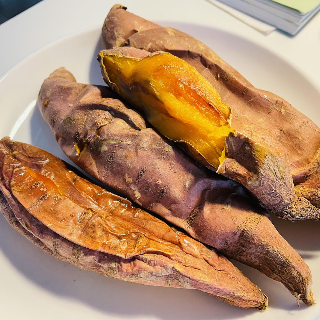 【烤箱版烤红薯】