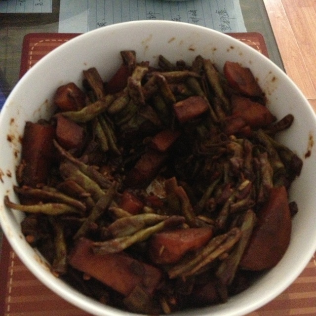 土豆炖豆角