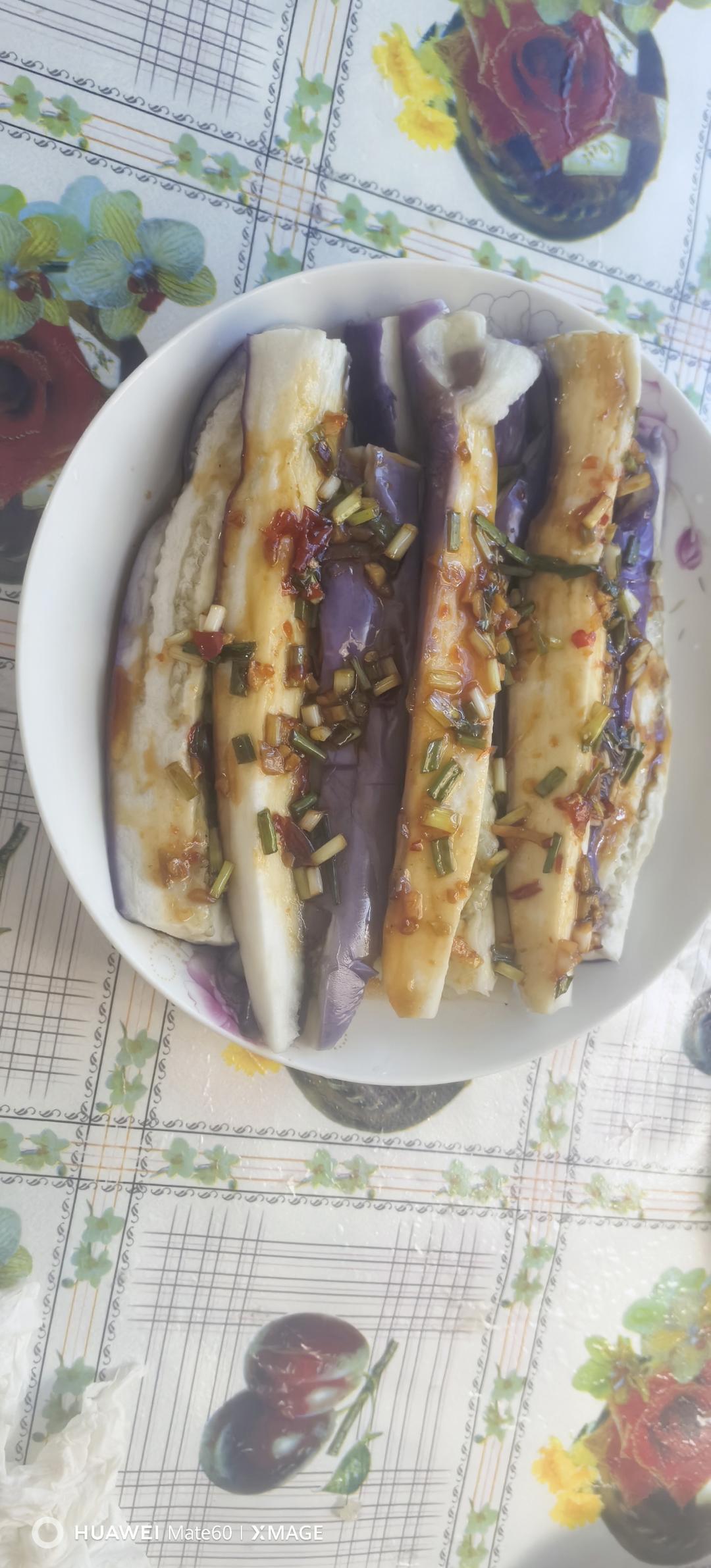 不变色手撕蒸茄子丨凉拌茄子