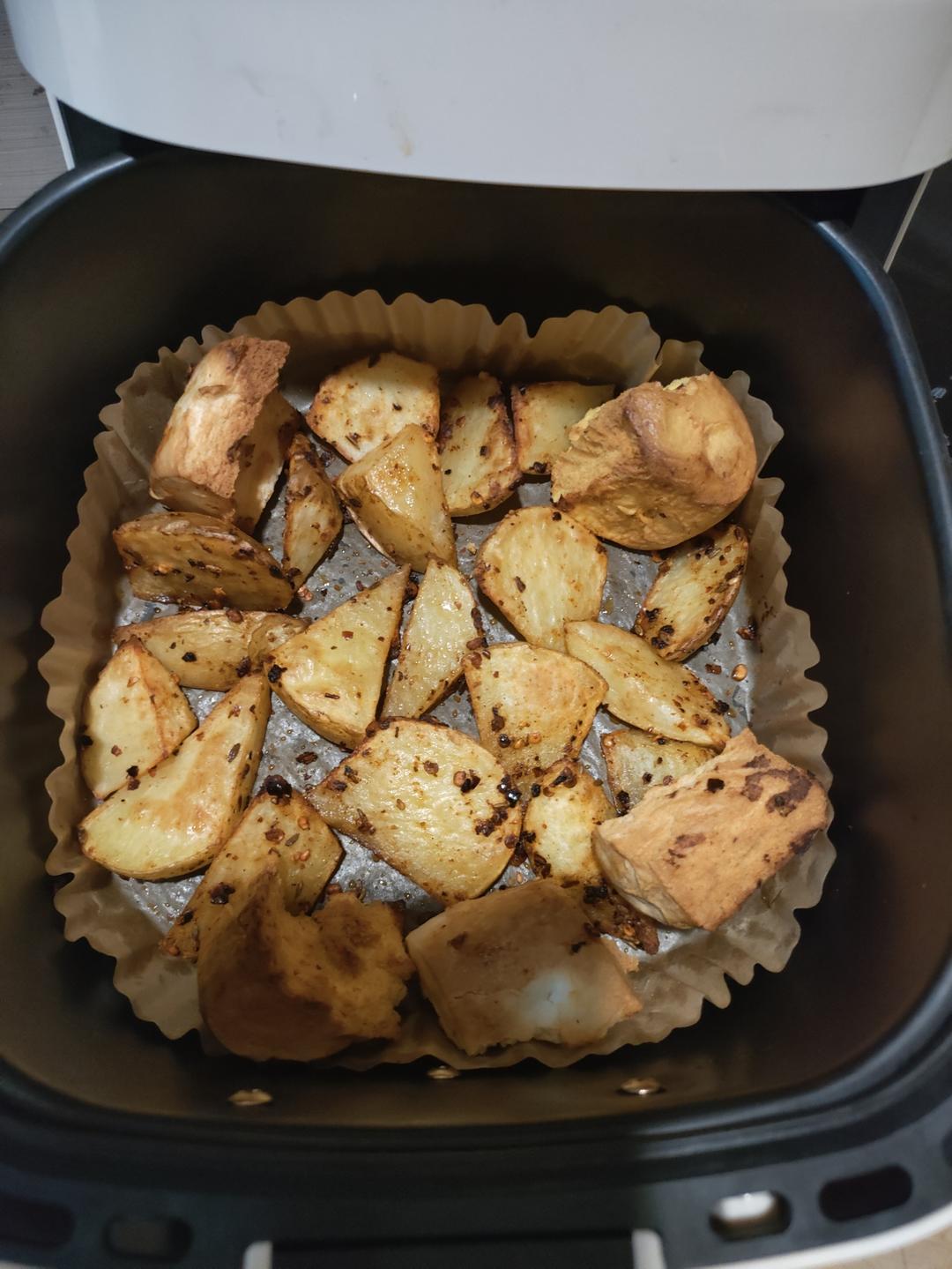 空气炸锅版烤薯角（烤土豆）