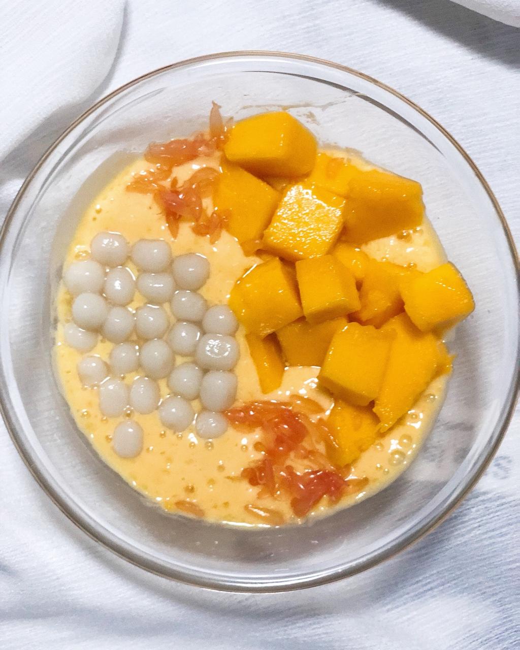 芒果椰浆小圆子