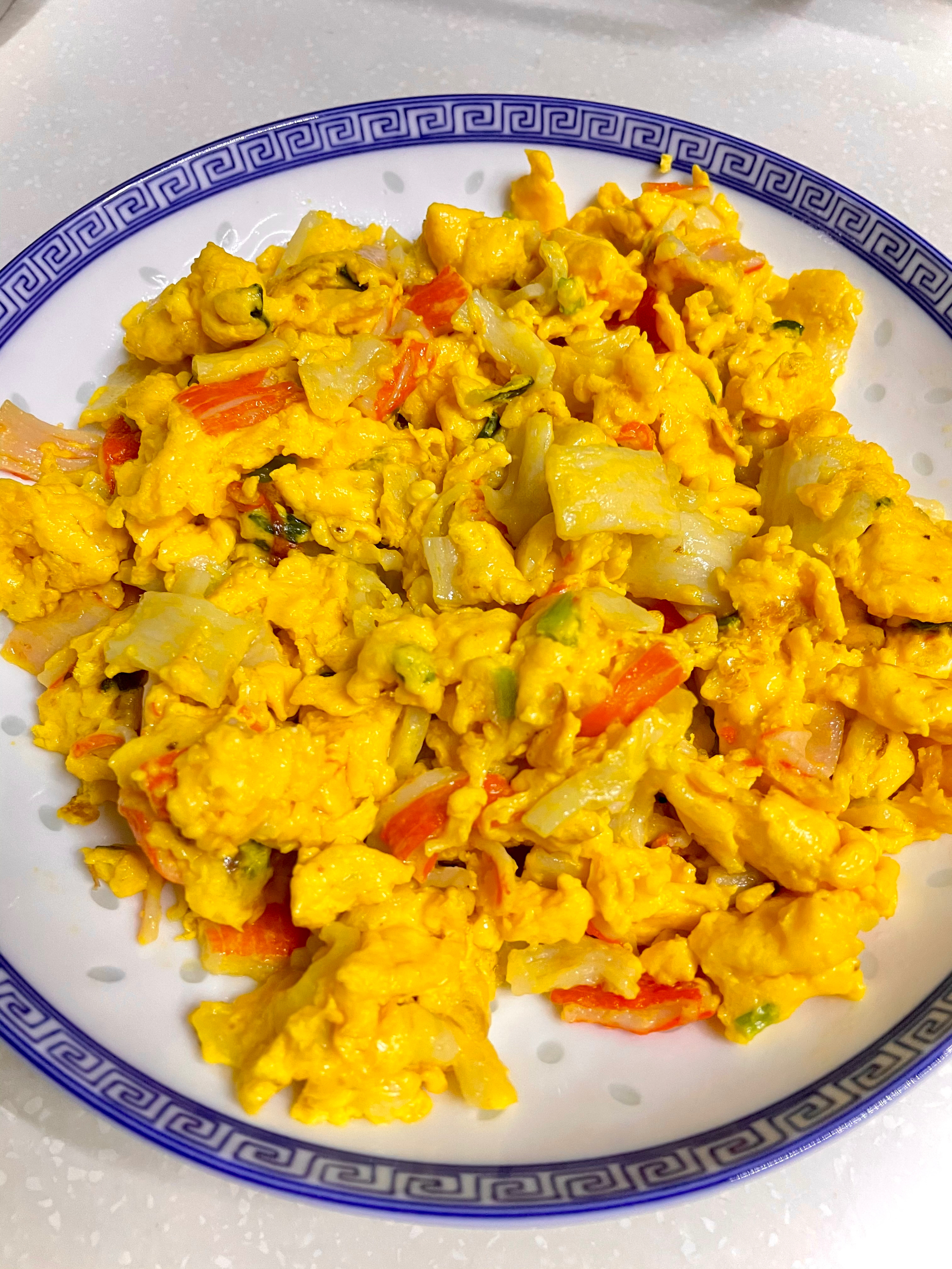 蟹肉棒炒鸡蛋——中式一日三餐（二百三十二）的做法