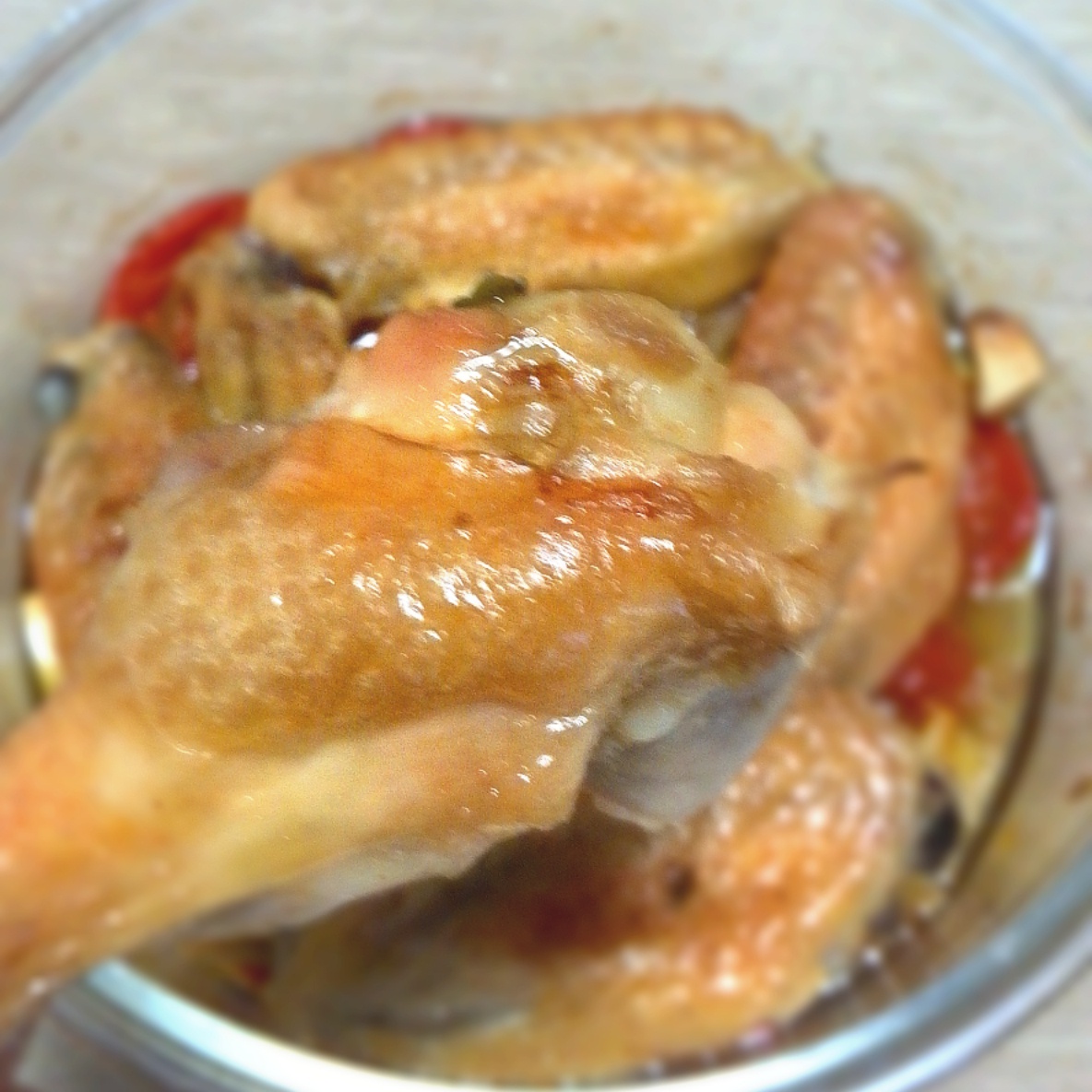 香蒜蕃茄烤鸡腿