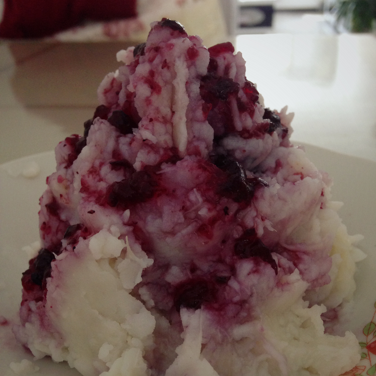 乱了谁的心做的蓝莓山药