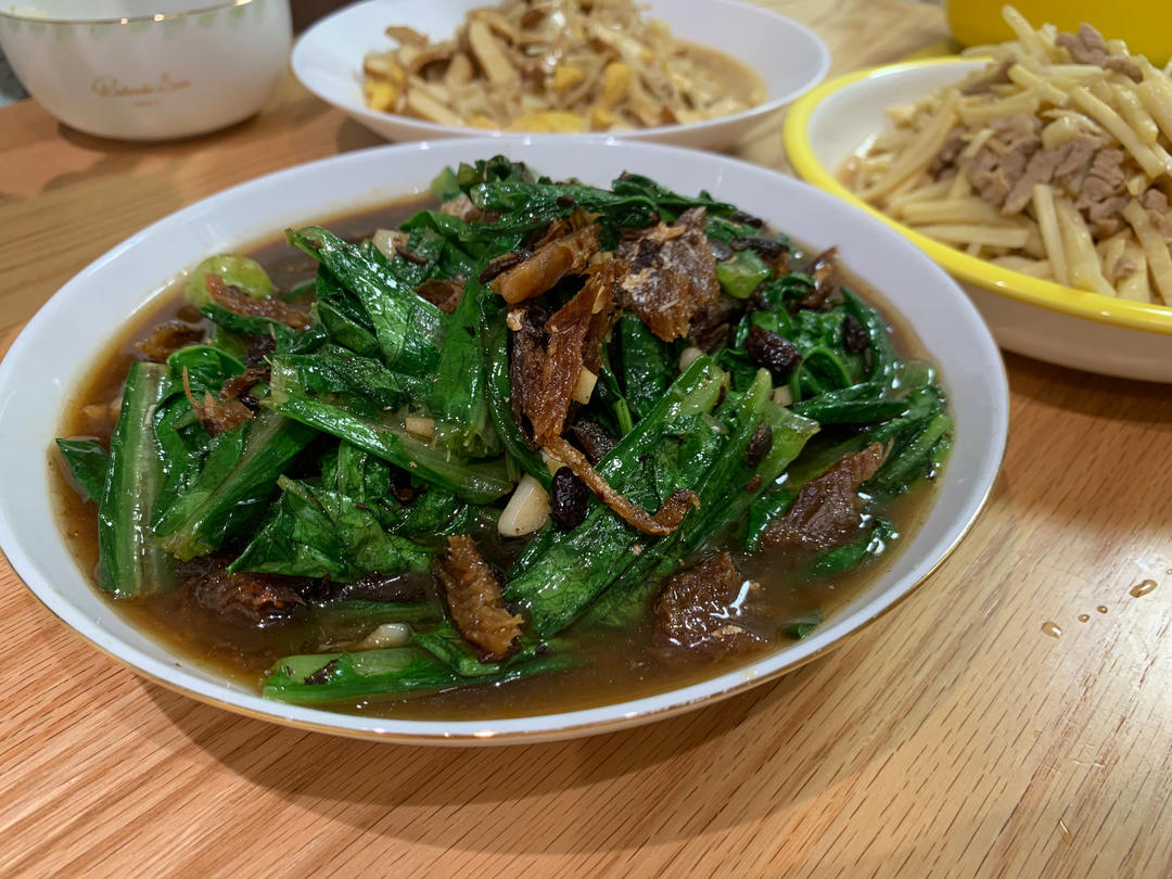 豆豉鲮鱼油麦菜