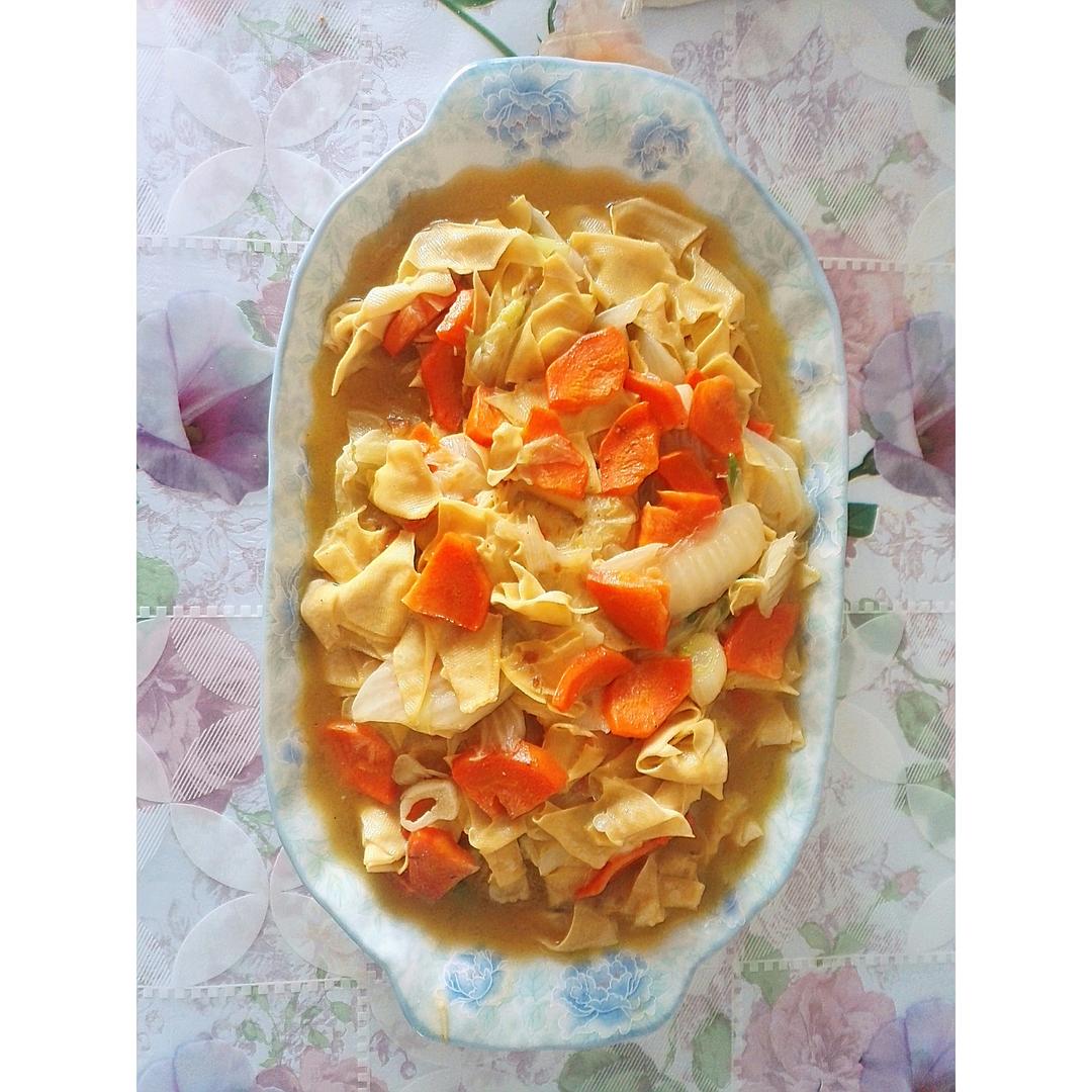 白菜炒干豆腐