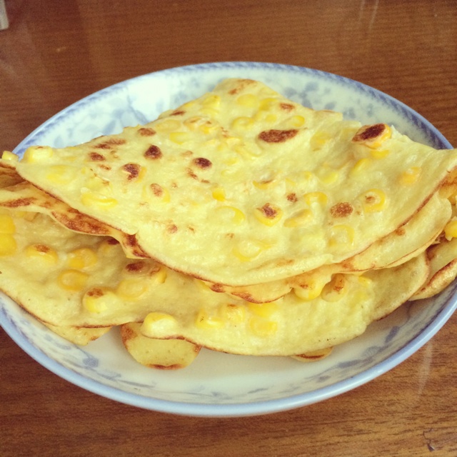 香甜玉米粒饼
