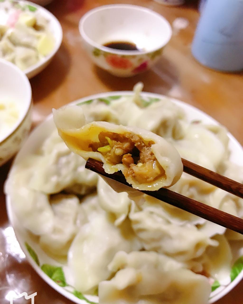 茄子猪肉馅水饺
