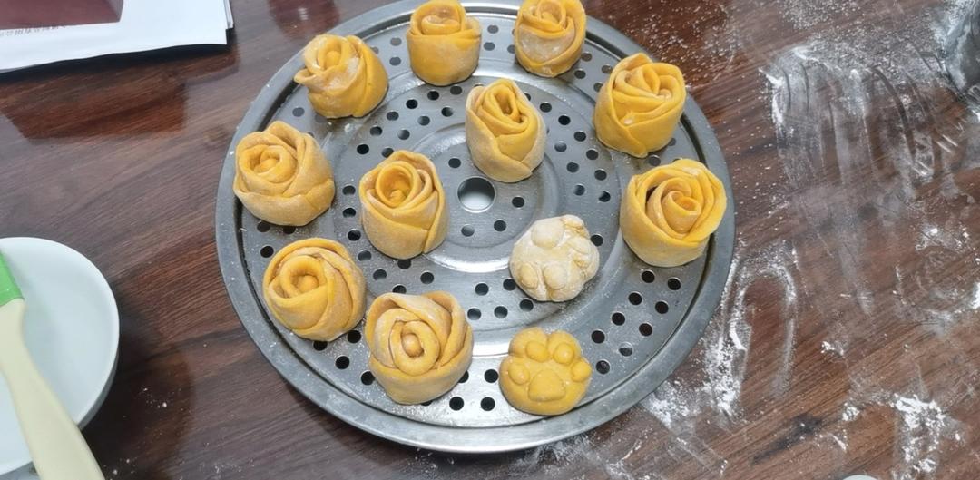 玫瑰花馒头