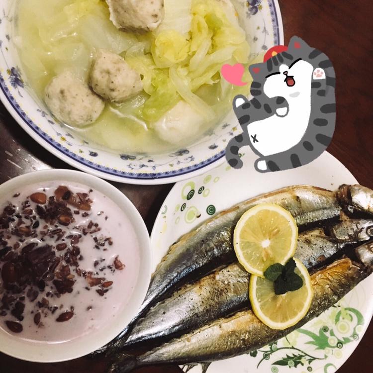 煎秋刀鱼