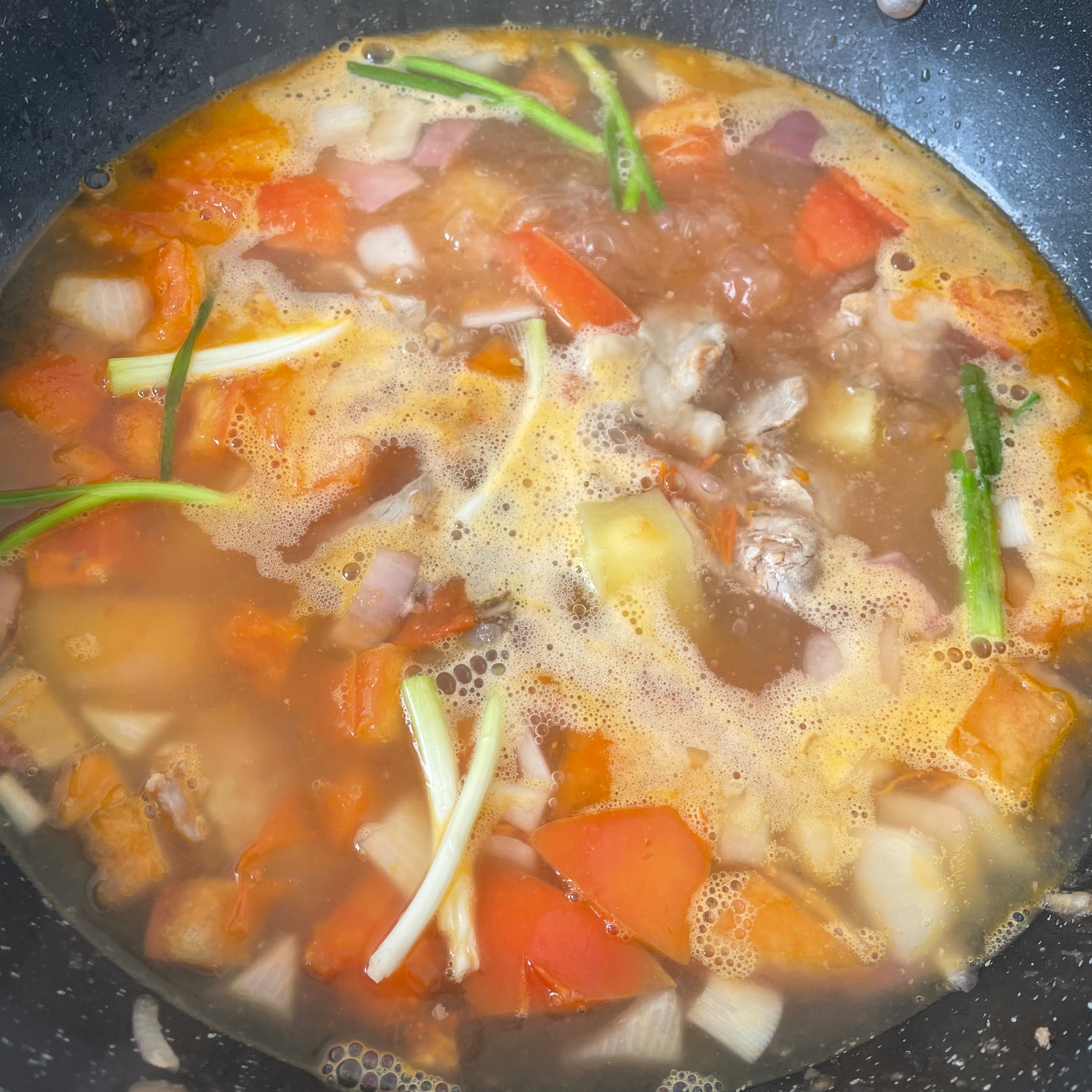 番茄土豆排骨汤的做法 步骤9
