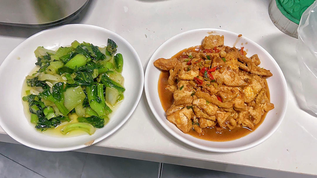 焖煎豆腐