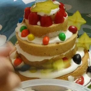 開心G的1岁生日蛋糕的做法 步骤10