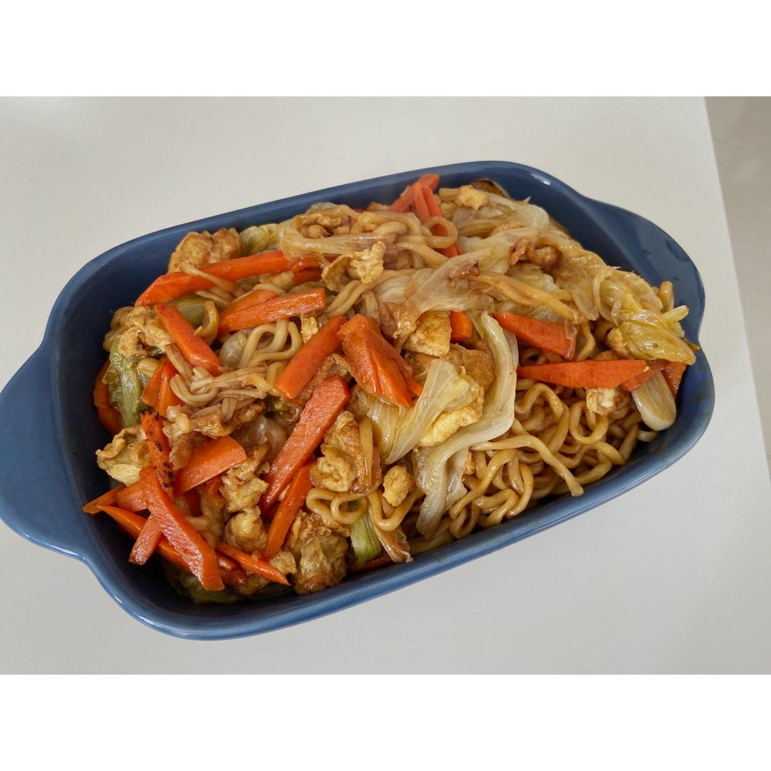 秒杀路边摊的炒方便面