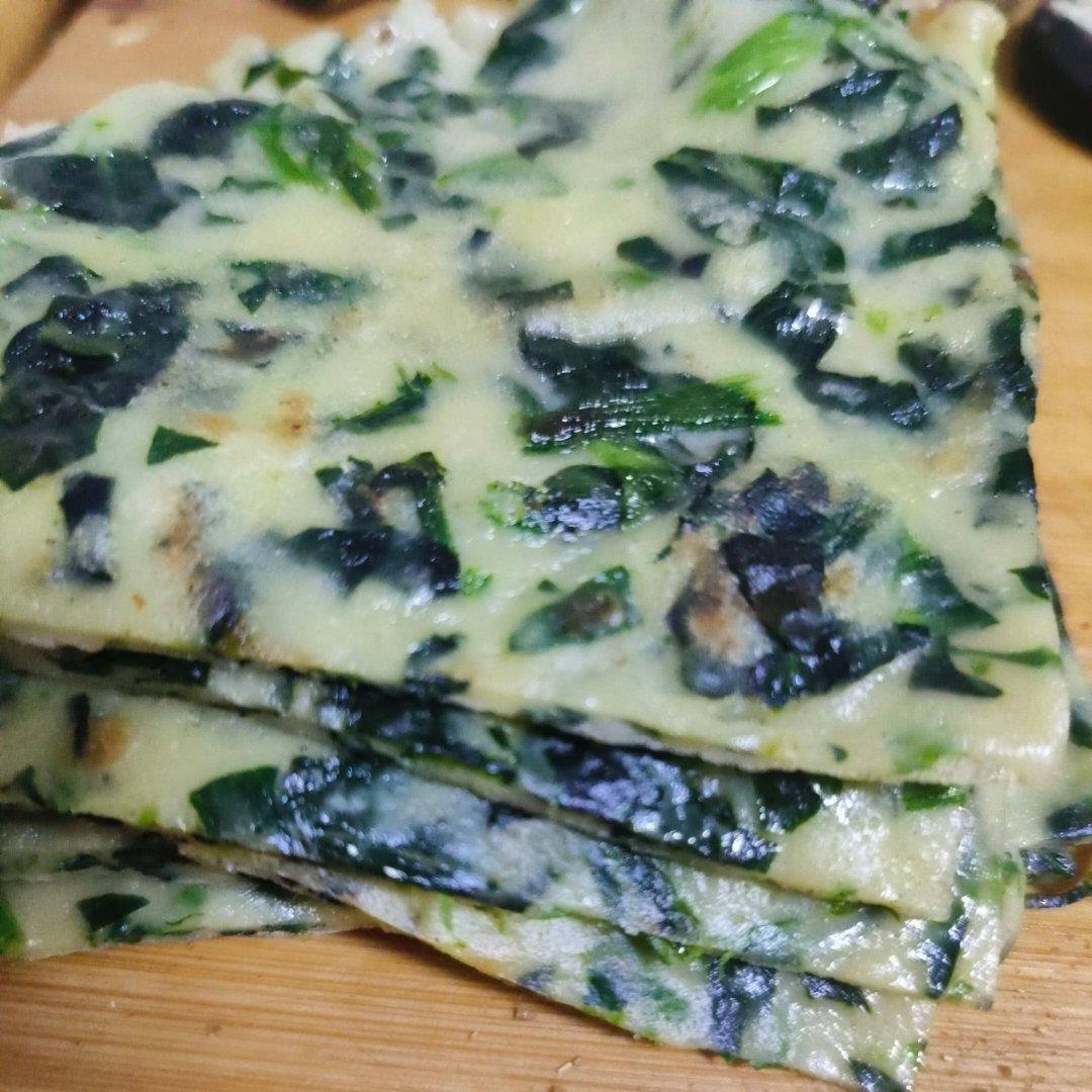 菠菜鸡蛋饼