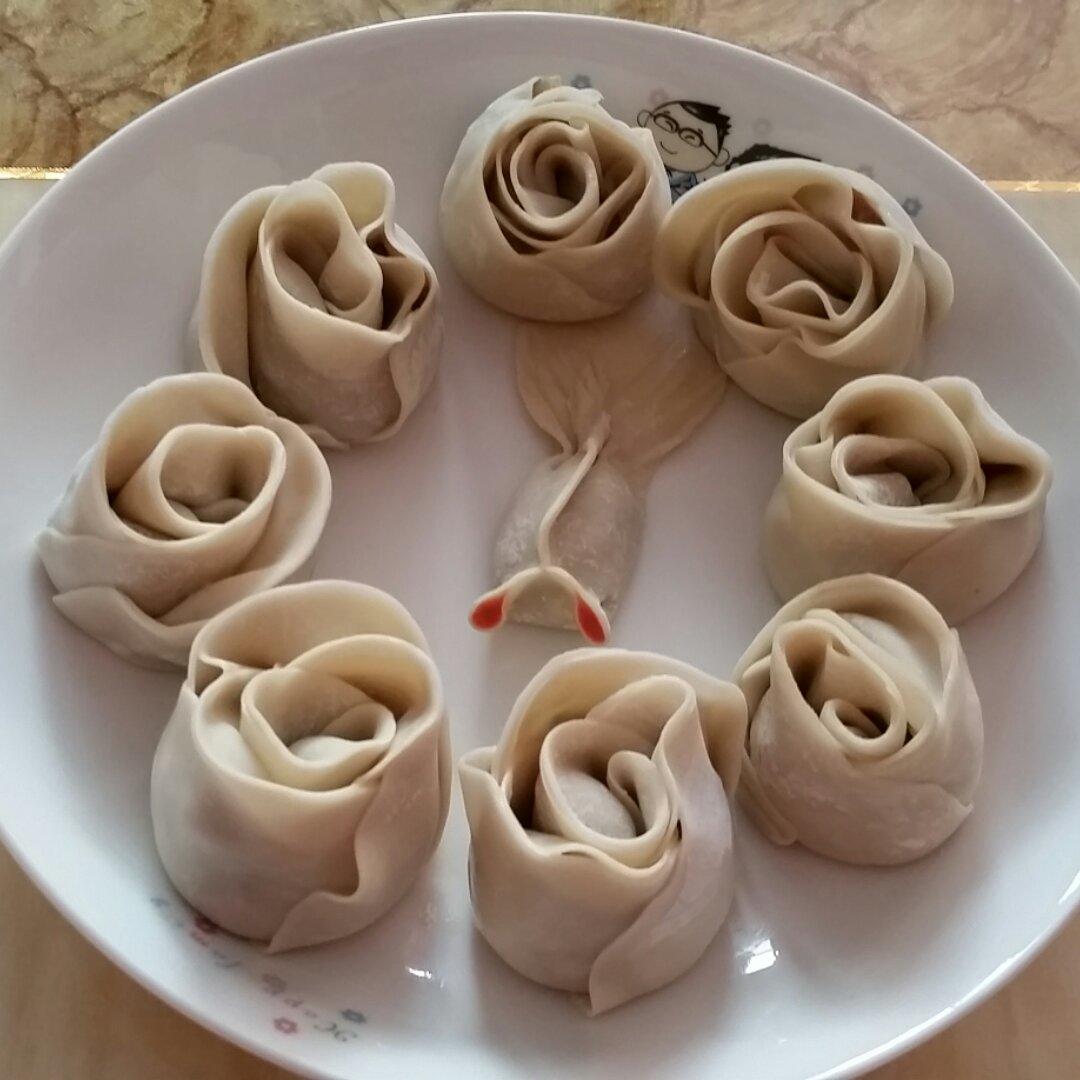 玫瑰花饺子