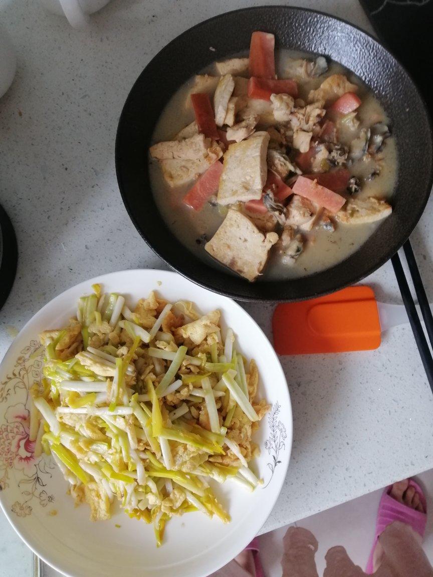 家常蒜黄炒鸡蛋