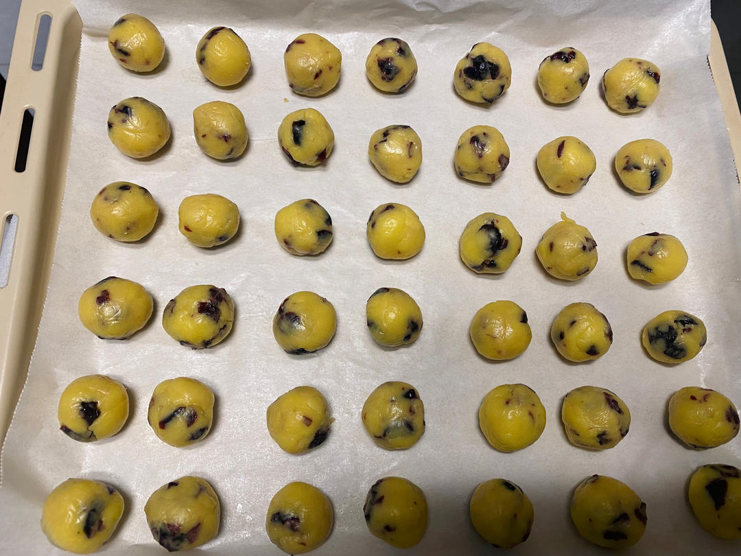 又香又酥的提子奶酥球