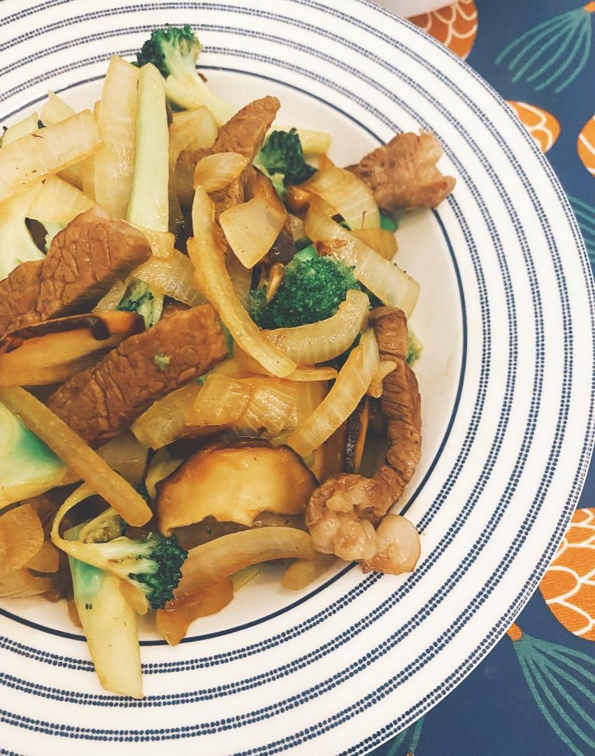 黑椒西兰花牛柳