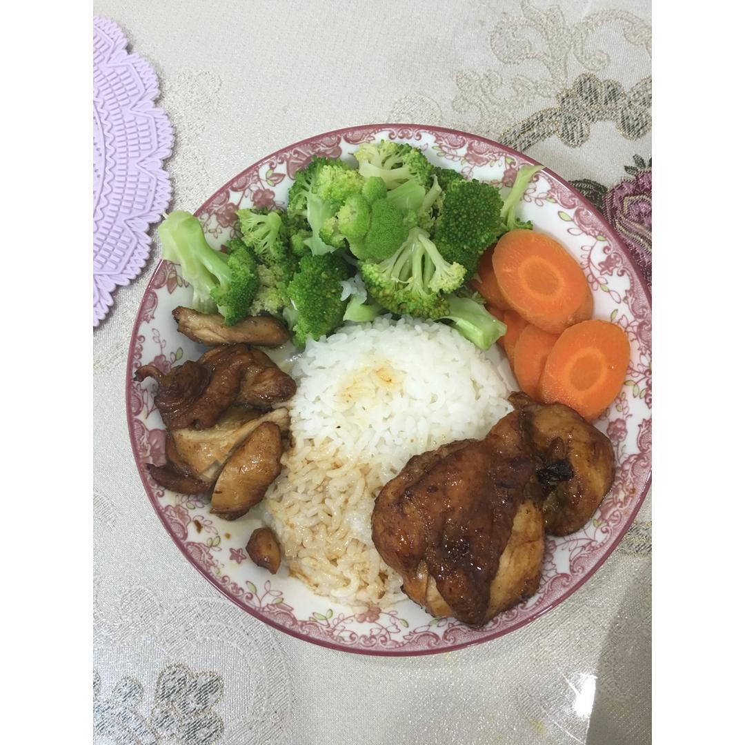 照烧鸡腿饭