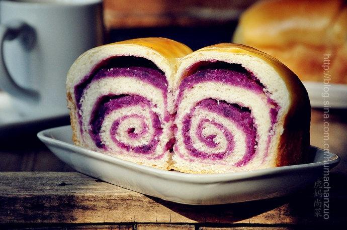 紫薯面包卷的做法