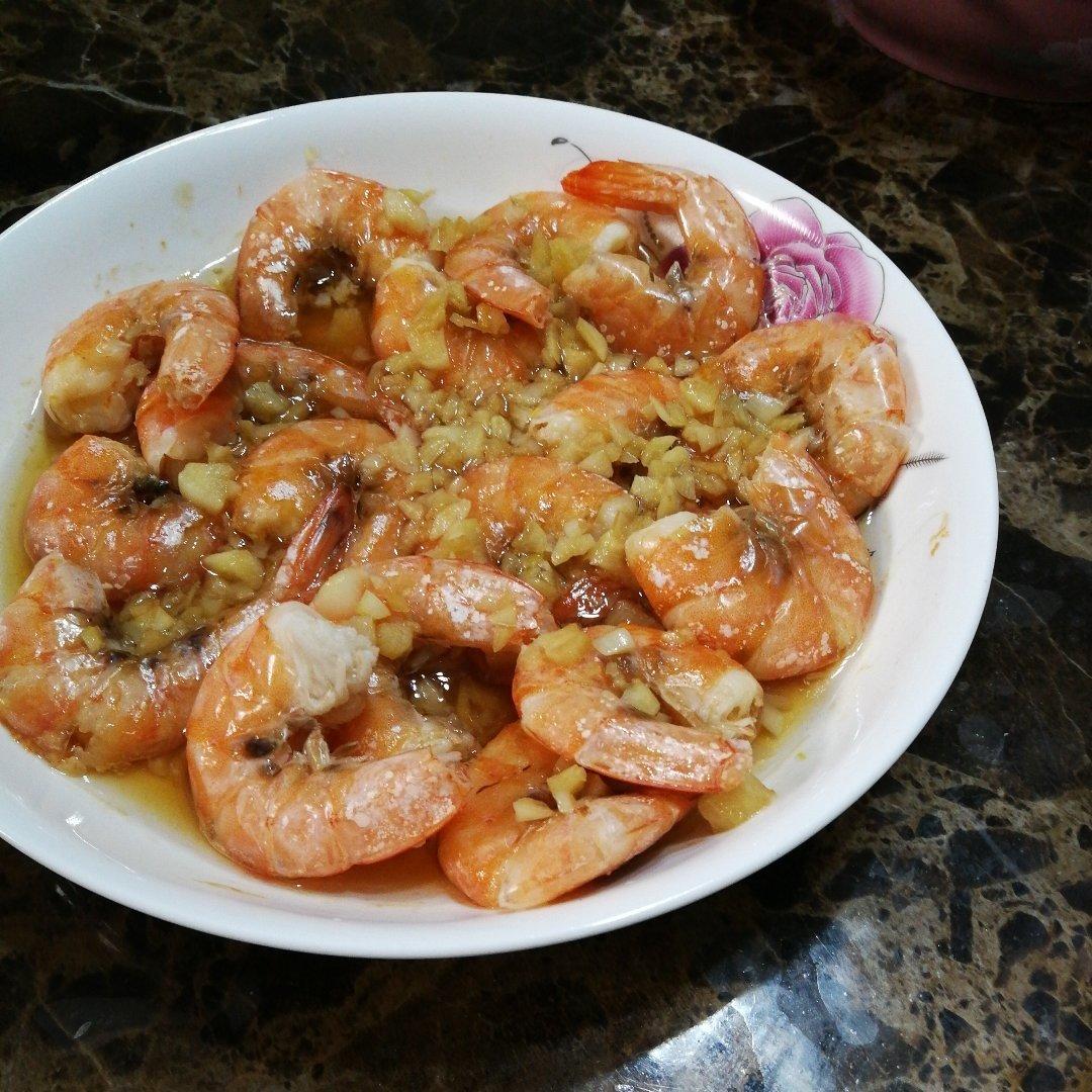 蒜蓉蒸虾