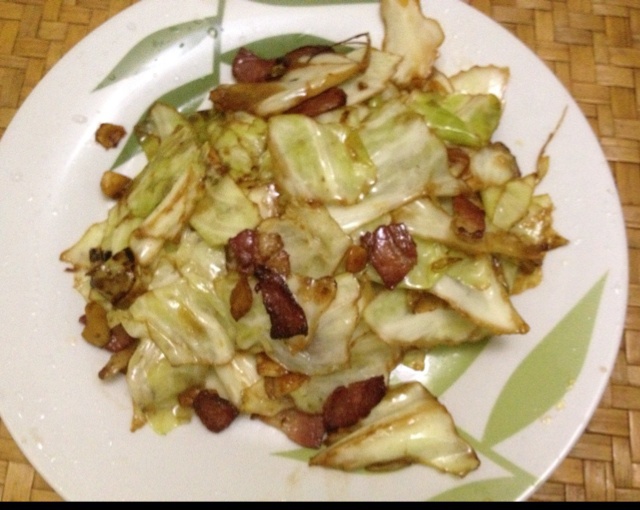 培根手撕包菜