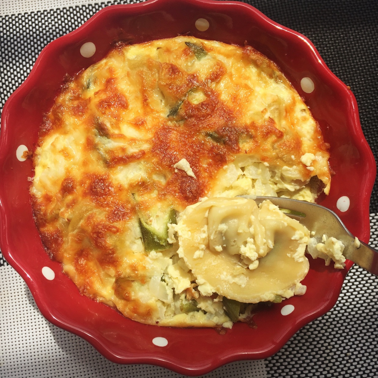 蛋奶芝士焗水饺