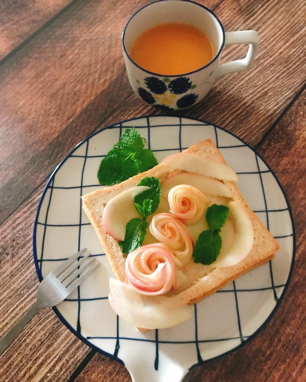 苹果玫瑰吐司