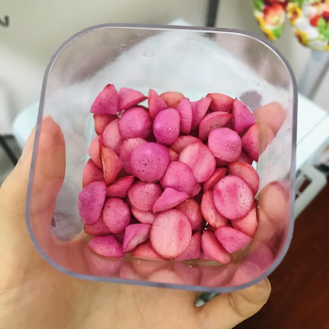 火龙果酸奶溶豆 | 无奶粉版