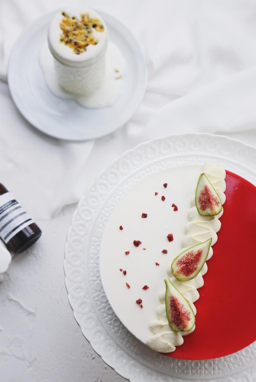 糖炒栗子酱kk做的双色慕斯圣安娜花嘴装饰idea2