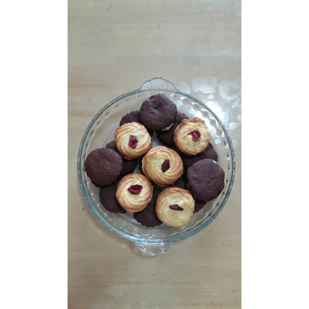 青鸟湖做的自制奥利奥饼干