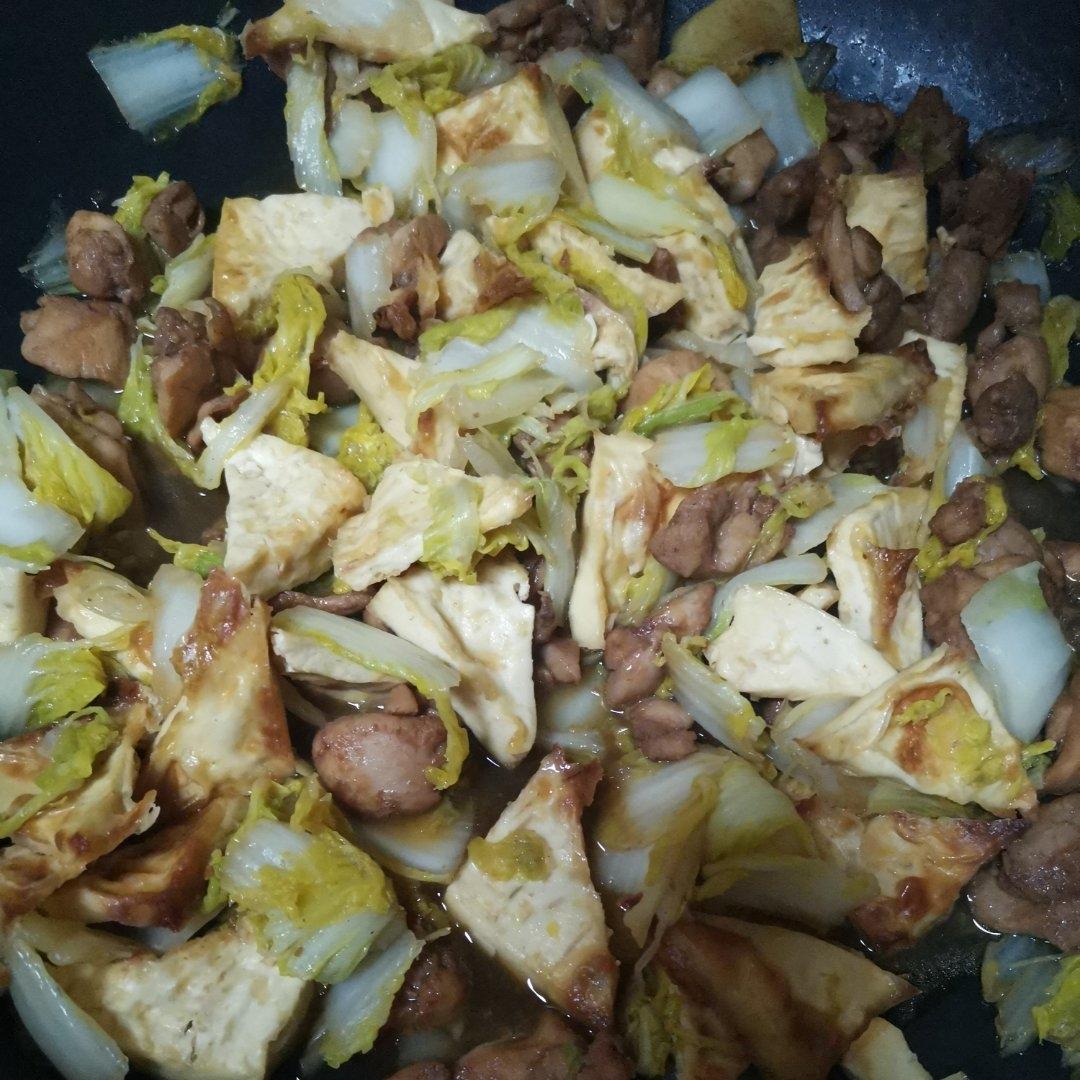 不加一滴水娃娃菜炖鸡腿
