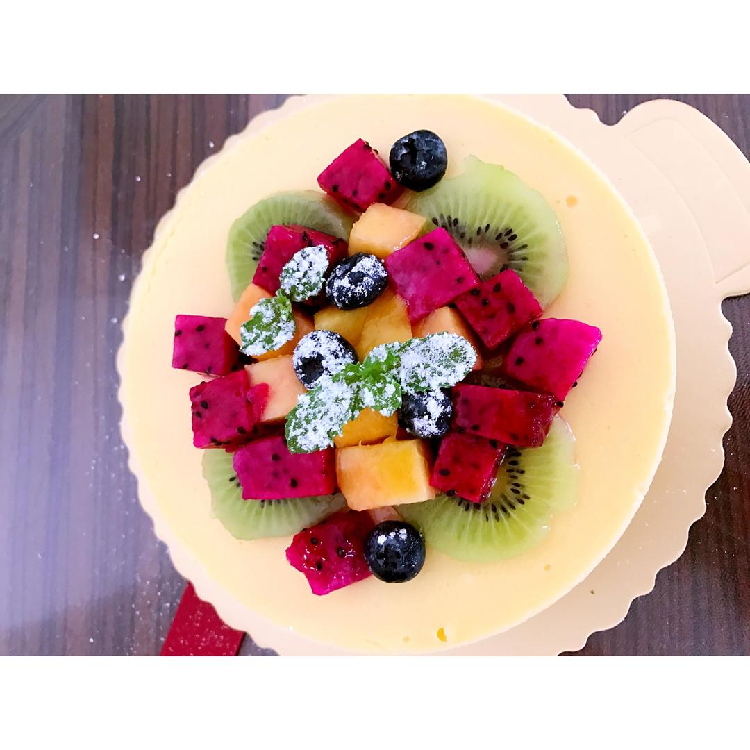 6寸重芝士水果蛋糕